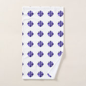 Farbkunst, blau badhandtuch set (Handtuch)