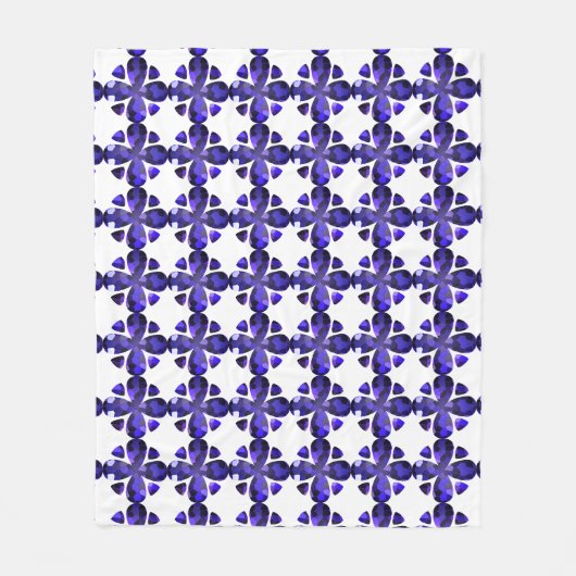 Farbkunst, blau fleecedecke (Vorderseite)