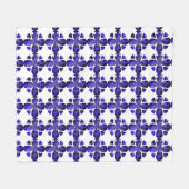Farbkunst, blau fleecedecke (Vorderseite (Horizontal))