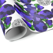 Farbkunst, blau geschenkpapier (Rolleneckpunkt)