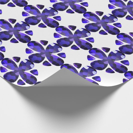 Farbkunst, blau geschenkpapier (Ecke)