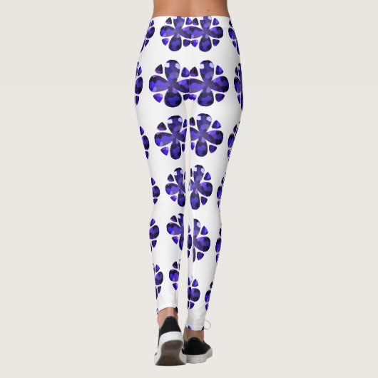 Farbkunst, blau leggings (Rückseite)