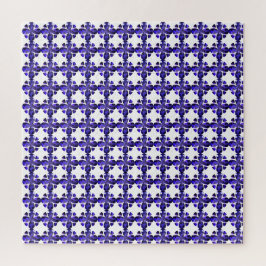 Farbkunst, blau puzzle