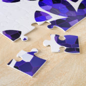 Farbkunst, blau puzzle (Seite)