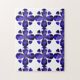 Farbkunst, blau puzzle