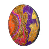 Farbkunst Dartscheibe (Vorderseite rechts)