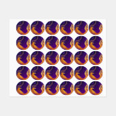 Farbkunst Etiketten (Blatt)