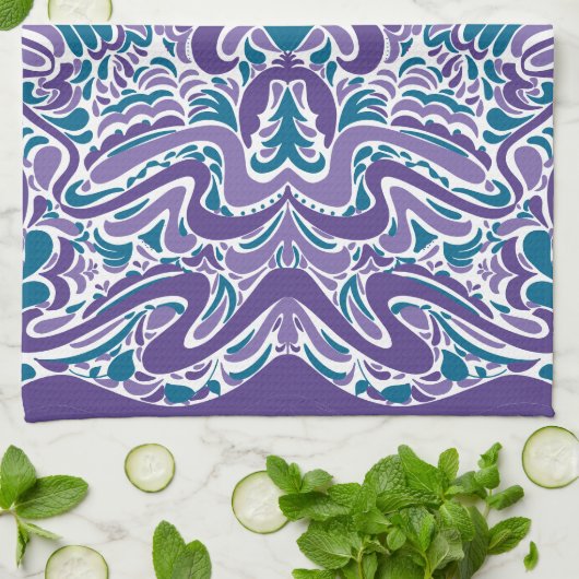 Farbkunst Geschirrtuch (Gefaltet)