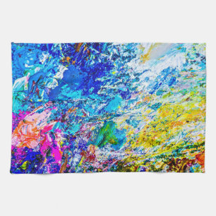 Farbkunst Geschirrtuch