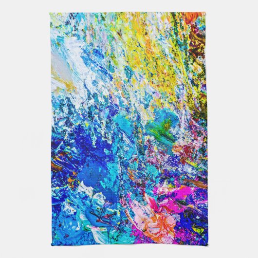 Farbkunst Geschirrtuch (Vertikal)