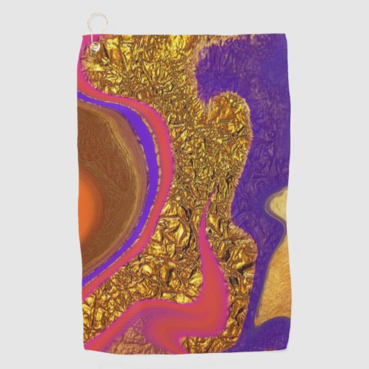 Farbkunst Golfhandtuch (Vorderseite)