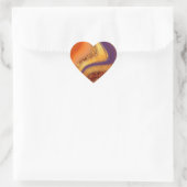 Farbkunst Herz-Aufkleber (Tasche)