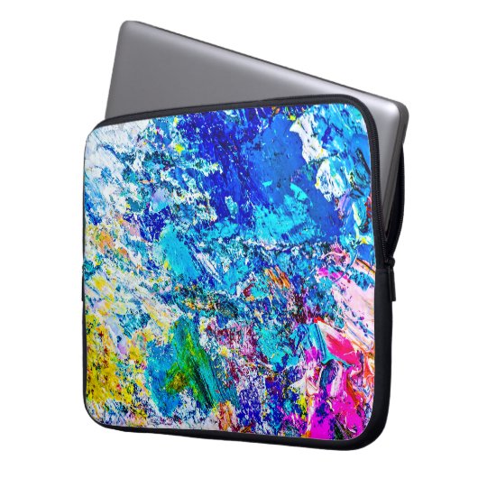 Farbkunst Laptopschutzhülle (Vorderseite Links)