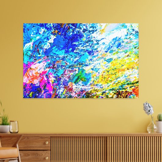 Farbkunst Leinwanddruck (Insitu (Wohnzimmer))