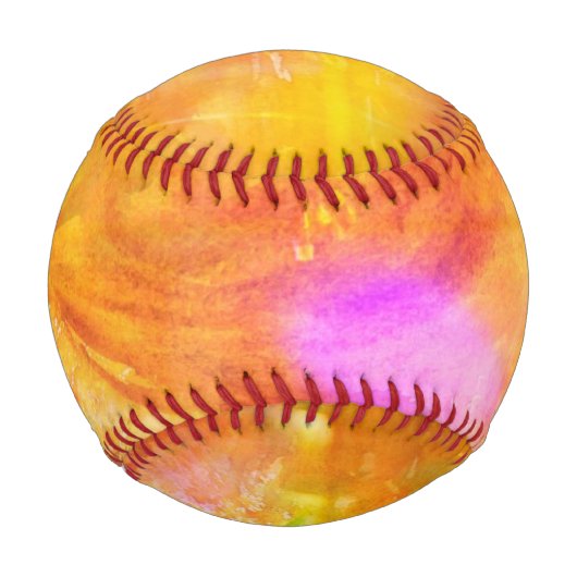 Farbkunst nahtloser Hintergrund gelb, orange Baseball (Vorderseite)