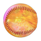 Farbkunst nahtloser Hintergrund gelb, orange Baseball (Vorderseite Links)