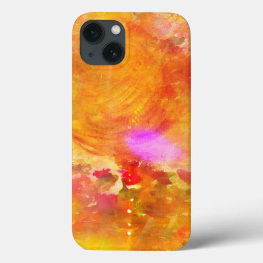 Farbkunst nahtloser Hintergrund gelb, orange Case-Mate iPhone Hülle (Rückseite)