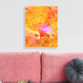 Farbkunst nahtloser Hintergrund gelb, orange Leinwanddruck (Insitu (Wohnzimmer))