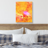 Farbkunst nahtloser Hintergrund gelb, orange Leinwanddruck (Insitu (Schlafzimmer))