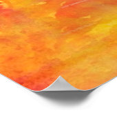 Farbkunst nahtloser Hintergrund gelb, orange Poster (Ecke)