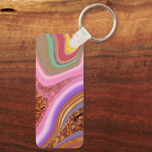 Farbkunst Schlüsselanhänger (Rückseite)