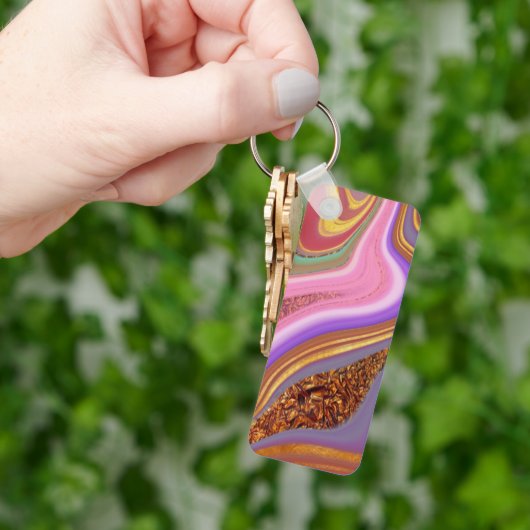 Farbkunst Schlüsselanhänger (Hand)