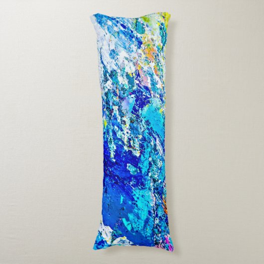 Farbkunst Seitenschläferkissen (Vorderseite Vertikal)