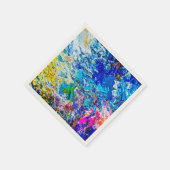 Farbkunst Serviette (Ecke)
