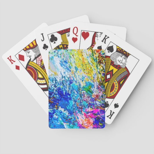 Farbkunst Spielkarten (Rückseite)