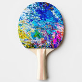 Farbkunst Tischtennis Schläger (Vorderseite)