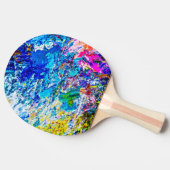 Farbkunst Tischtennis Schläger (Seitenansicht)
