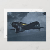 Farbkunst Vintager Luftfahrzeuge Postkarte (Vorne/Hinten)