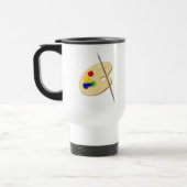 Farbkunstpalette - Umarmung Reisebecher (Links)