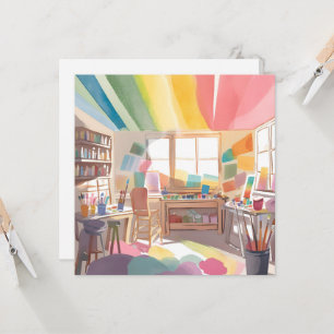 Farbkunststudio   Aquarellmalerei Karte