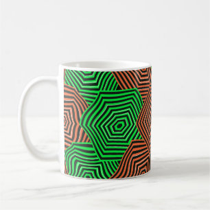 Farbkunstvolles Jugendstil-Muster  Kaffeetasse