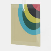 Farbkurven Ornament Aus Glas (Vorderseite links)