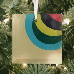 Farbkurven Ornament Aus Glas