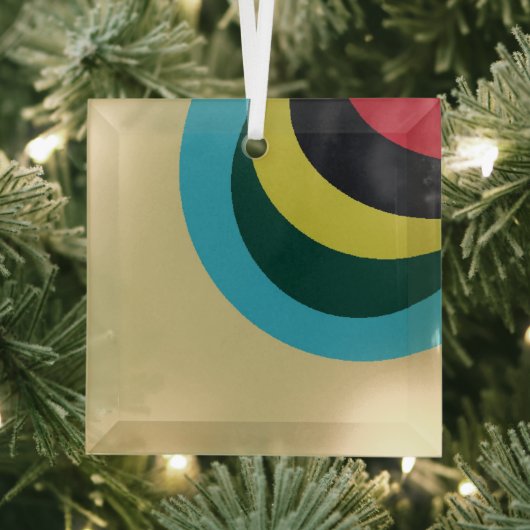 Farbkurven Ornament Aus Glas (Insitu)