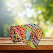 Farblackierte, Abstrakte schwarze Punkte Krawatte