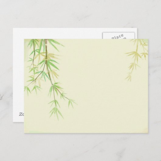 Farblackierte Aquarellkarte mit Wild-Stilisation Postkarte (Vorne/Hinten)