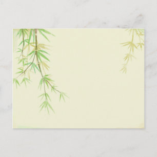 Farblackierte Aquarellkarte mit Wild-Stilisation Postkarte