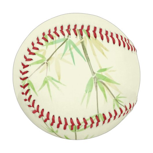 Farblackierte Aquarellkarte mit Wild-Stilistik Baseball (Vorderseite Links)