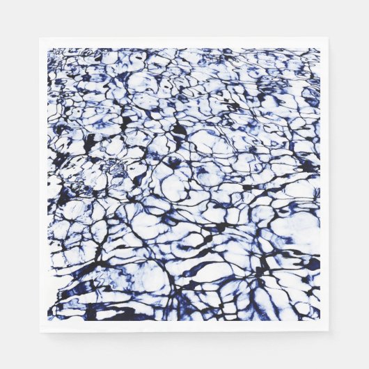 Farblackierte Gewässer Serviette (Vorderseite)