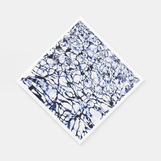 Farblackierte Gewässer Serviette (Ecke)