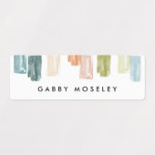 Farblackierte Juwelen Personalisierte Namensschild Etiketten (Design 1)