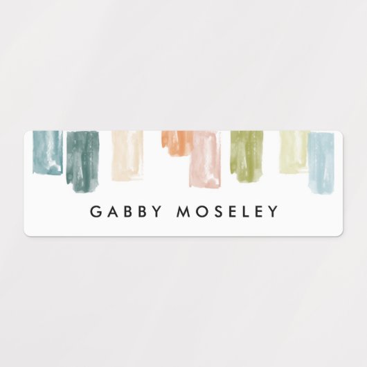 Farblackierte Juwelen Personalisierte Namensschild Etiketten (Design 1)