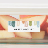 Farblackierte Juwelen Personalisierte Namensschild Etiketten (Befestigt)