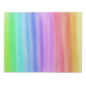 Farblackierte Regenbogenfarben Streifen Notizblock (Vorderseite)