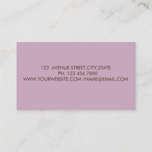 Farblackierung, Streifen, Cooler Lotus Visitenkarte (Rückseite)