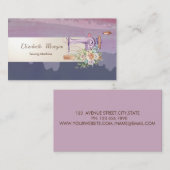 Farblackierung, Streifen, Nähmaschine Visitenkarte (Vorne/Hinten)